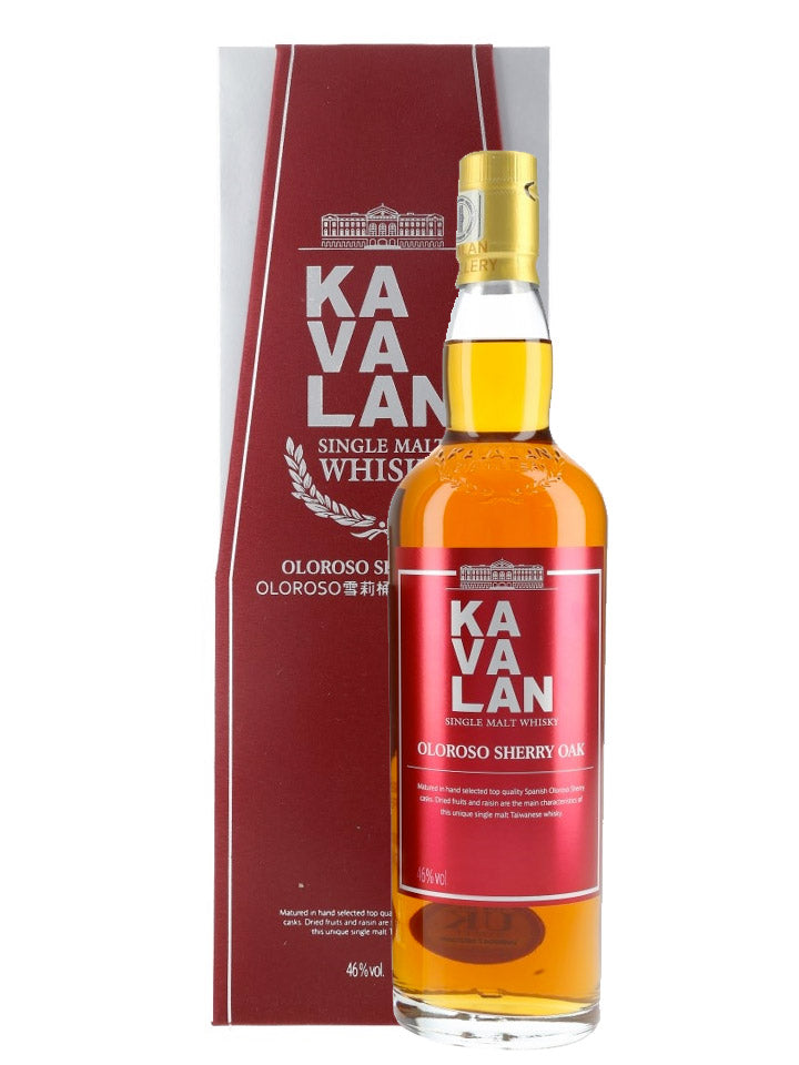 Kavalan Single Malt Whisky Oloroso Sherry Oak Single Malt Taiwanese Whisky 1L