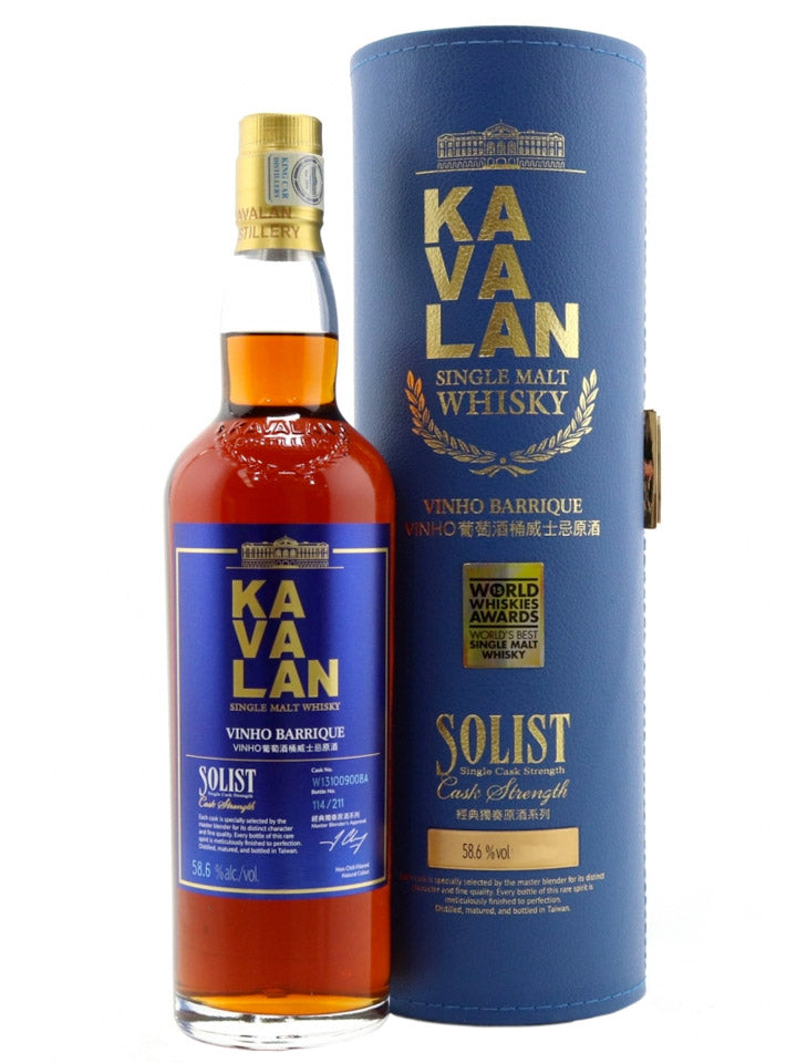 Kavalan Solist Vinho Barrique Cask Strength Single Malt Taiwanese Whisky 1L