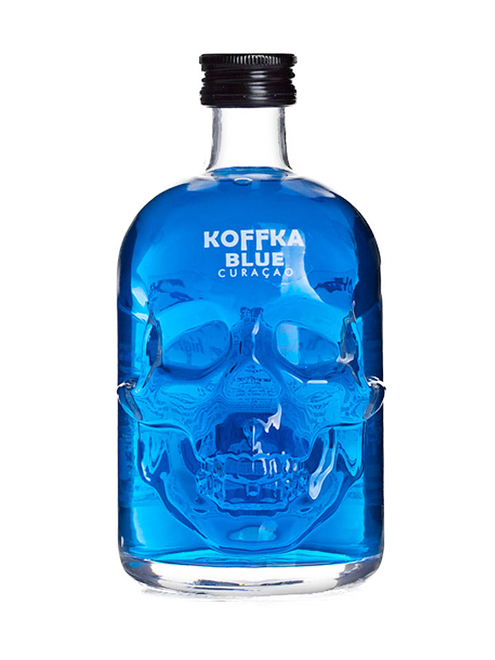 Koffka Blue Curacao Liqueur Skull Bottle 500mL
