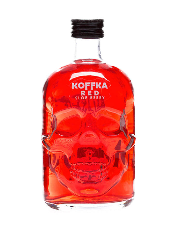 Koffka Red Sloe Berry Liqueur Skull Bottle 500mL