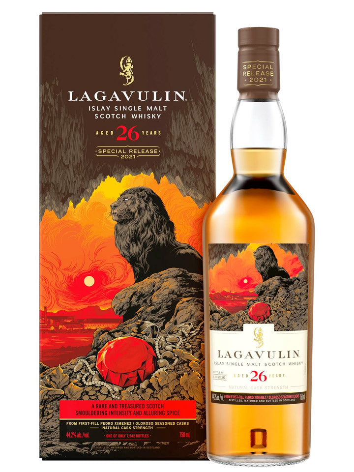 Lagavulin 26 Year Old 'The Lion's Jewel' 2021 Cask Strength Single Malt Scotch Whisky 700mL