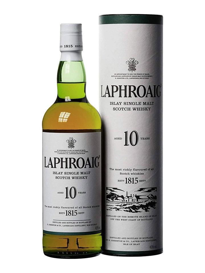 Laphroaig 10 Year Old Single Malt Scotch 1L – The Drink Society