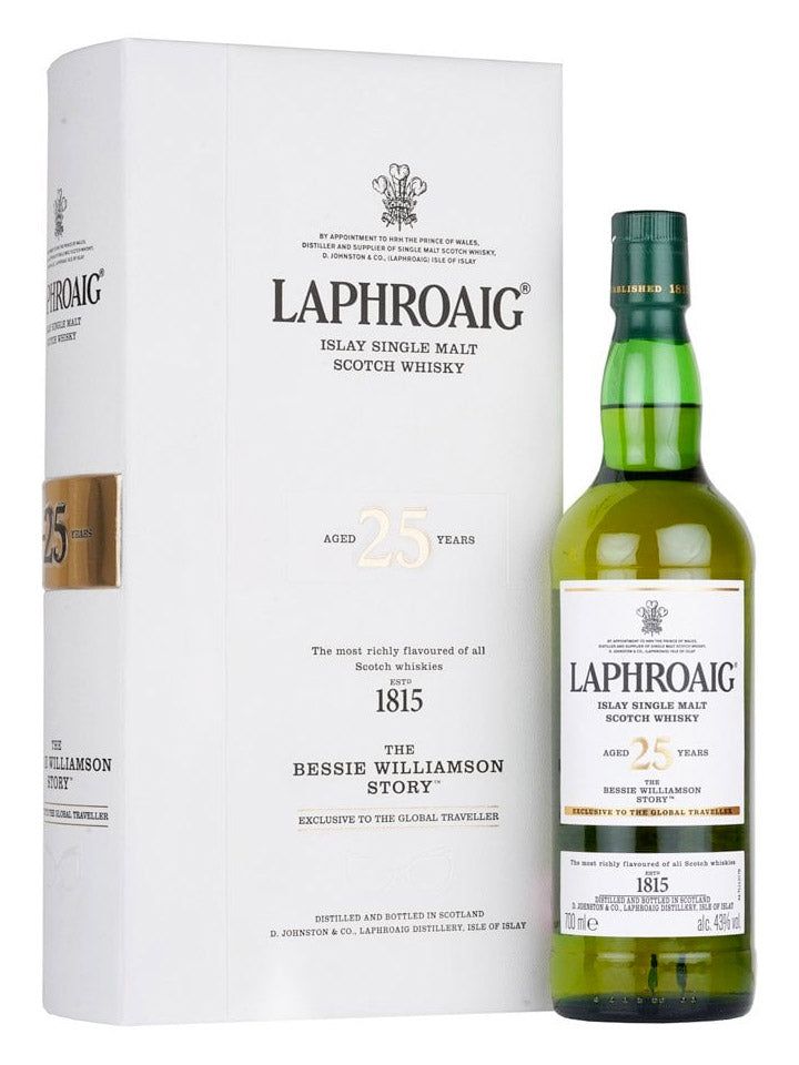 Laphroaig 25 Year Old Bessie Williamson Limited Edition Single Malt Scotch Whisky 700mL