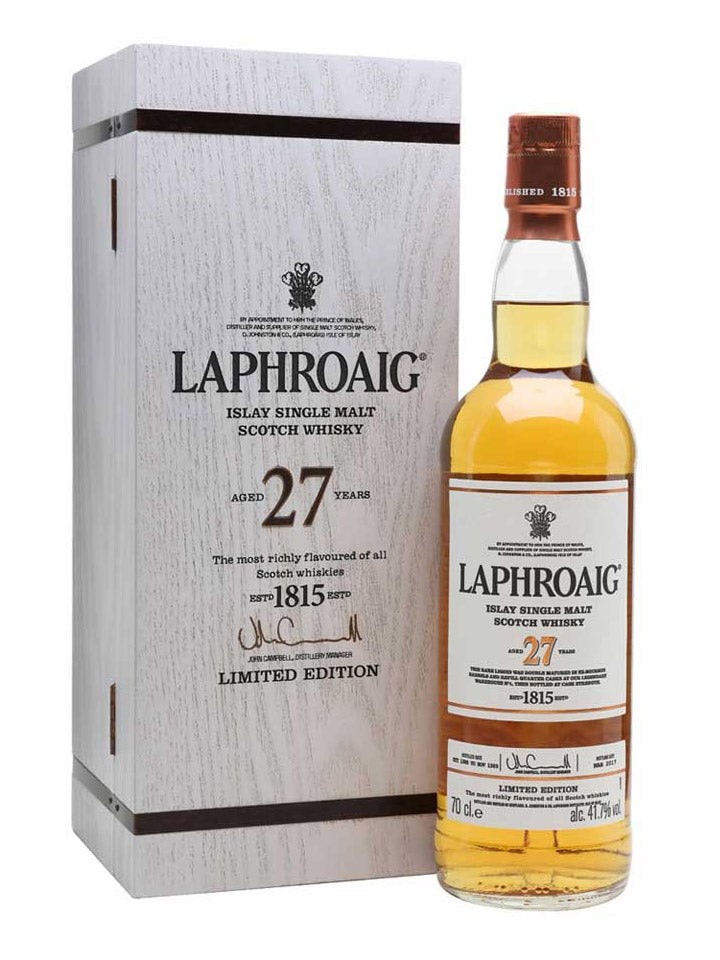 Laphroaig 27 Year Old Cask Strength (2017) Single Malt Scotch Whisky 700mL