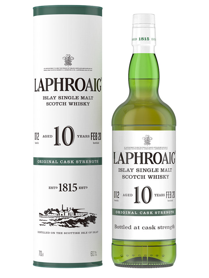 Laphroaig 10 Year Old Cask Strength Batch 012 Single Malt Scotch 700mL