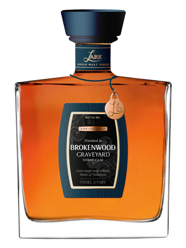 Lark Rare Cask Brokenwood Graveyard Shiraz Cask Single Malt Australian Whisky 700mL