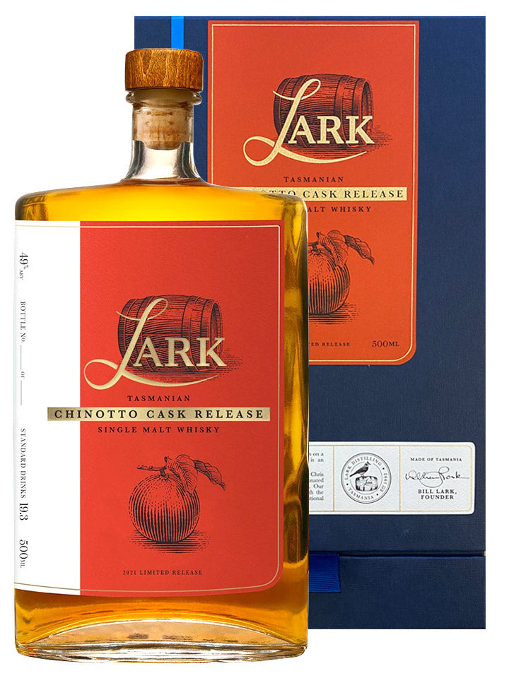 Lark Chinotto Cask Limited Release Single Malt Australian Whisky 500mL