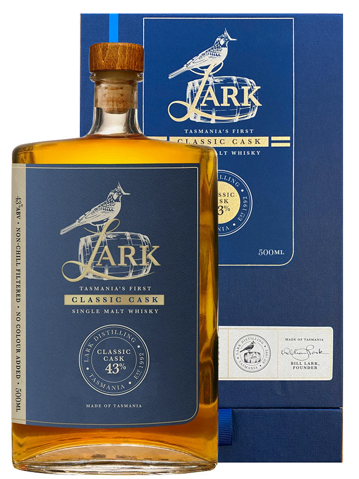 Lark Classic Cask Single Malt Australian Whisky 500mL