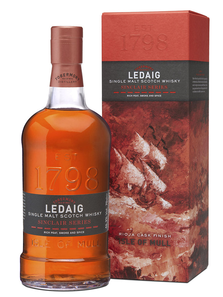 Ledaig Sinclair Series Riojo Finish Single Malt Scotch Whisky 700mL