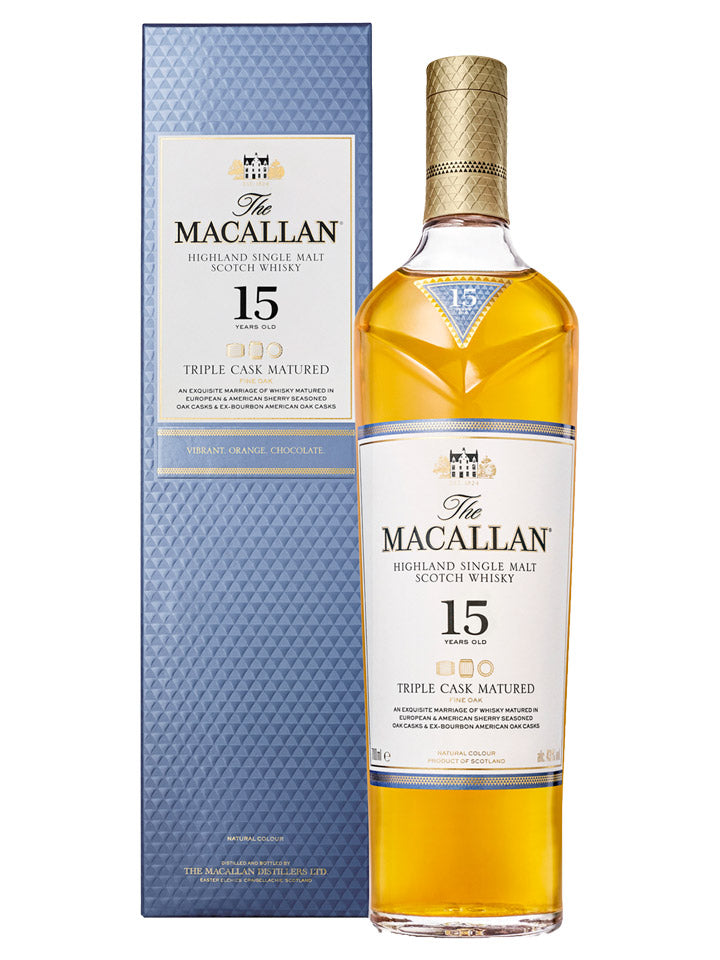 The Macallan 15 Year Old Triple Cask Single Malt Scotch Whisky 700mL