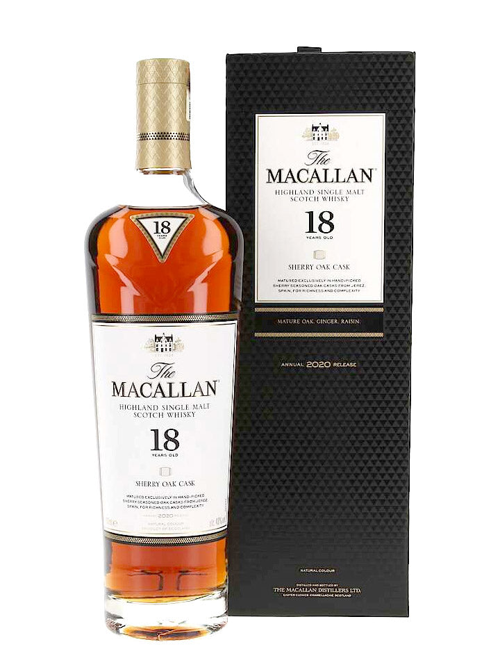 The Macallan 18 Year Old Sherry Oak Single Malt Scotch Whisky 700mL