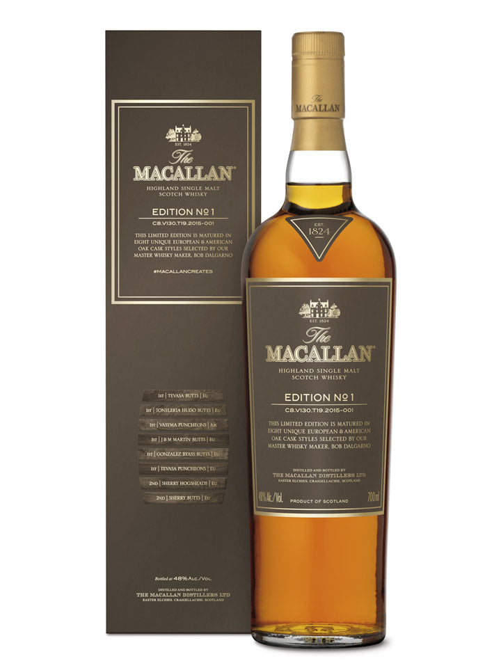 The Macallan Edition No. 1 Single Malt Scotch Whisky 700mL