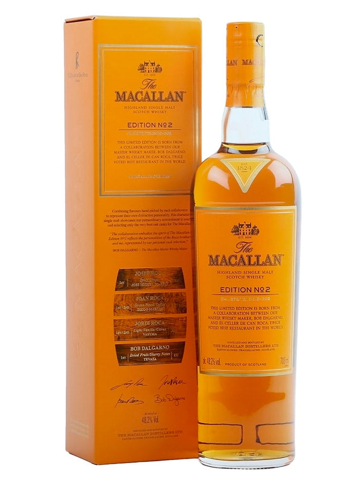The Macallan Edition No. 2 Single Malt Scotch Whisky 700mL