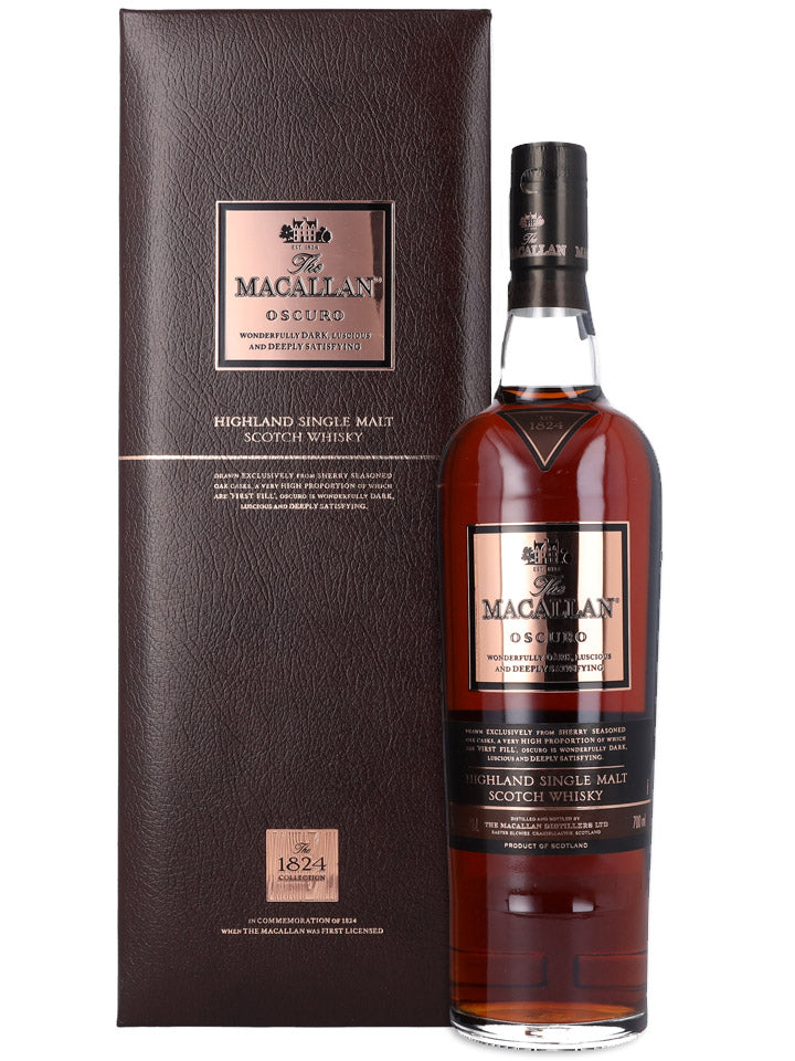 The Macallan Oscuro 1824 Collection (Old Packaging Pre-2015) Single Malt Scotch Whisky 700mL