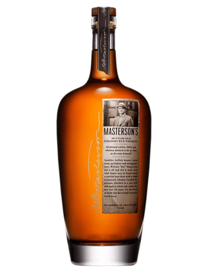 Masterson's 10 Year Old Straight Rye Canadian Whiskey 750mL