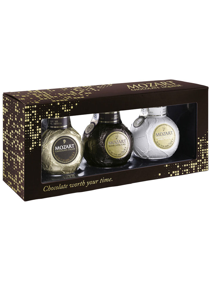 Mozart Chocolate Liqueur Miniature Trio Gift Pack 3 x 50mL