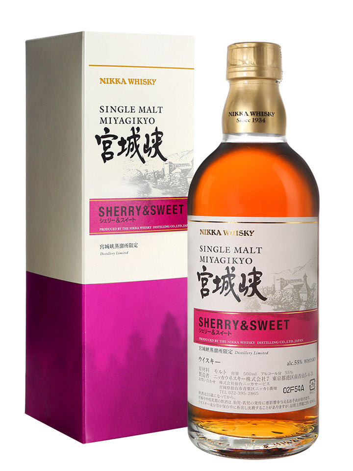 Nikka Miyagikyo Sherry & Sweet Distillery Limited Single Malt Japanese Whisky 500mL