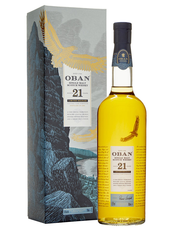 Oban 21 Year Old Cask Strength Limited Edition Single Malt Scotch Whisky 700mL