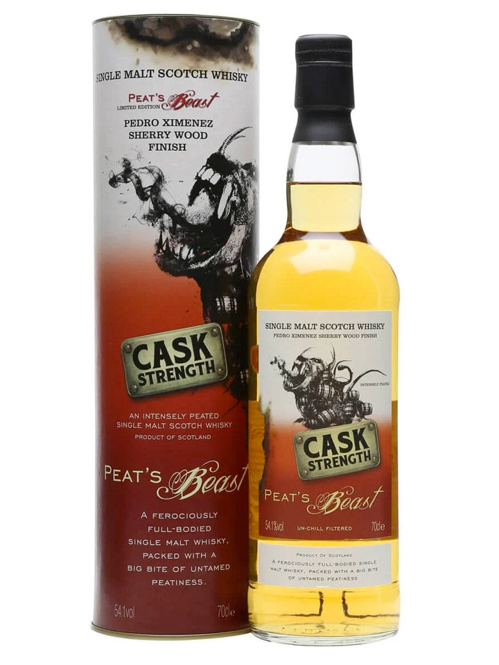Peat's Beast Pedro Ximenez Cask Strength Single Malt Scotch Whisky 700mL