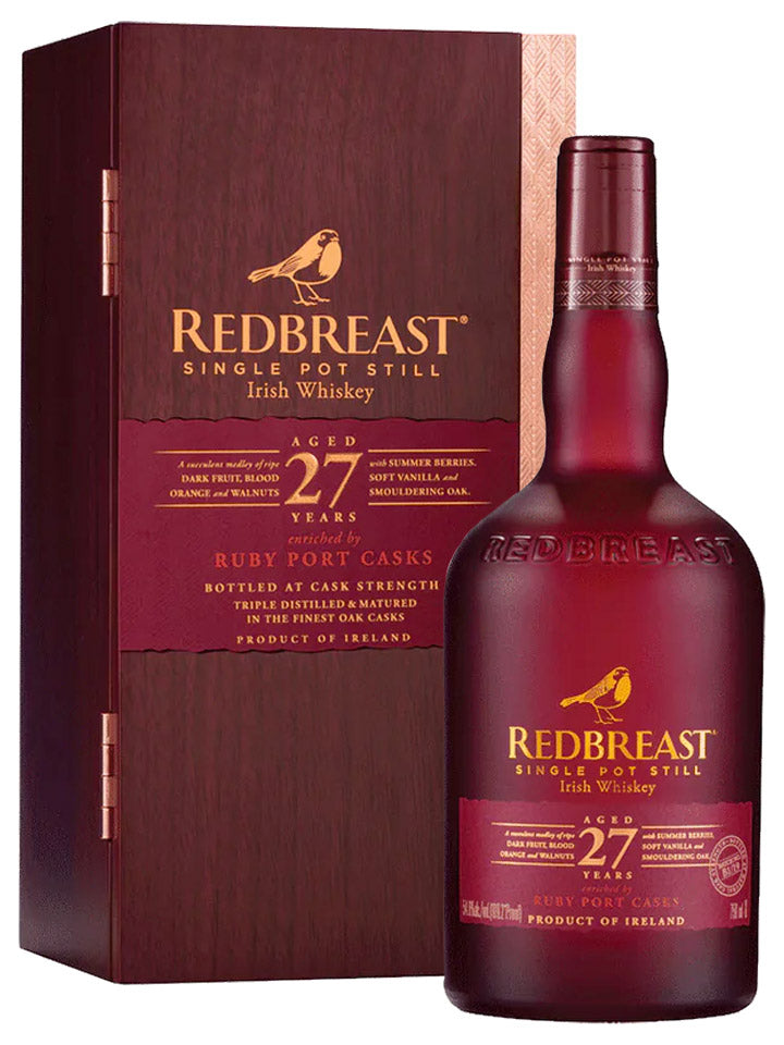 Redbreast 27 Year Old Ruby Port Casks Single Pot Still Irish Whiskey 700mL