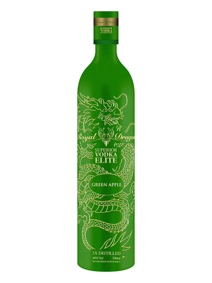 Royal Dragon Elite Green Apple Flavoured Vodka 700mL