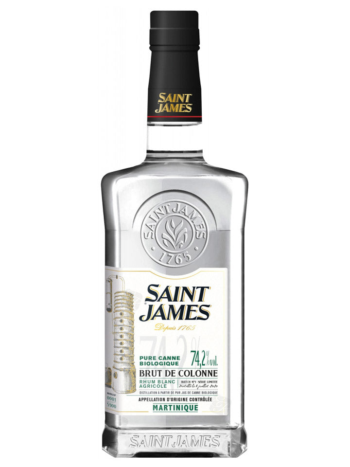 Saint James Brut de Colonne Pure Canne Biologique 74.2% Sugar Cane Rum 700mL