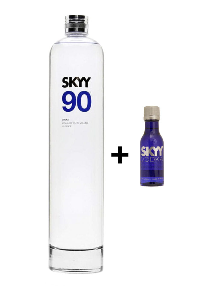 Skyy 90 Vodka 700mL + Bonus Skyy Miniature 50mL