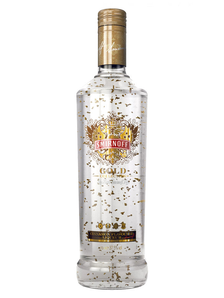 Smirnoff Gold Cinnamon Flavoured Liqueur Vodka With Gold Leaf 700mL