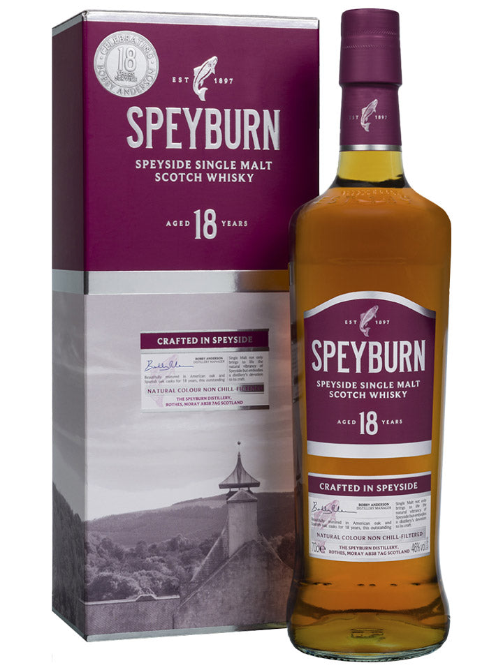 Speyburn 18 Year Old Speyside Single Malt Scotch Whisky 700mL