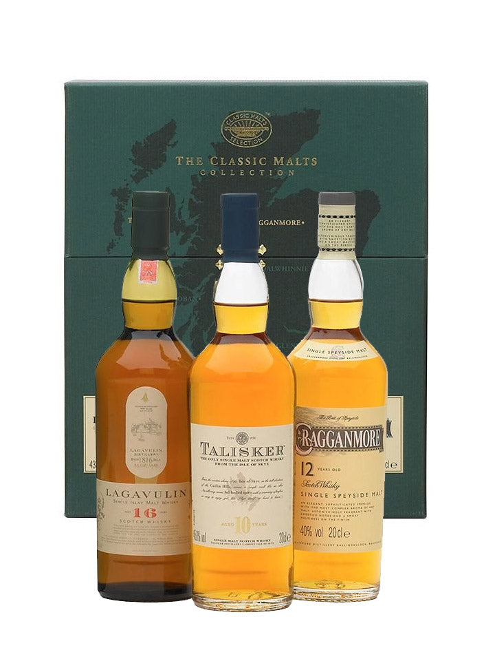 The Classic Strong Malts Scotch Whisky Collection 200mL x 3