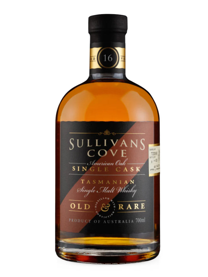 Sullivans Cove 16 Year Old American Oak 2nd Fill Single Cask Single Malt Australian Whisky 700mL