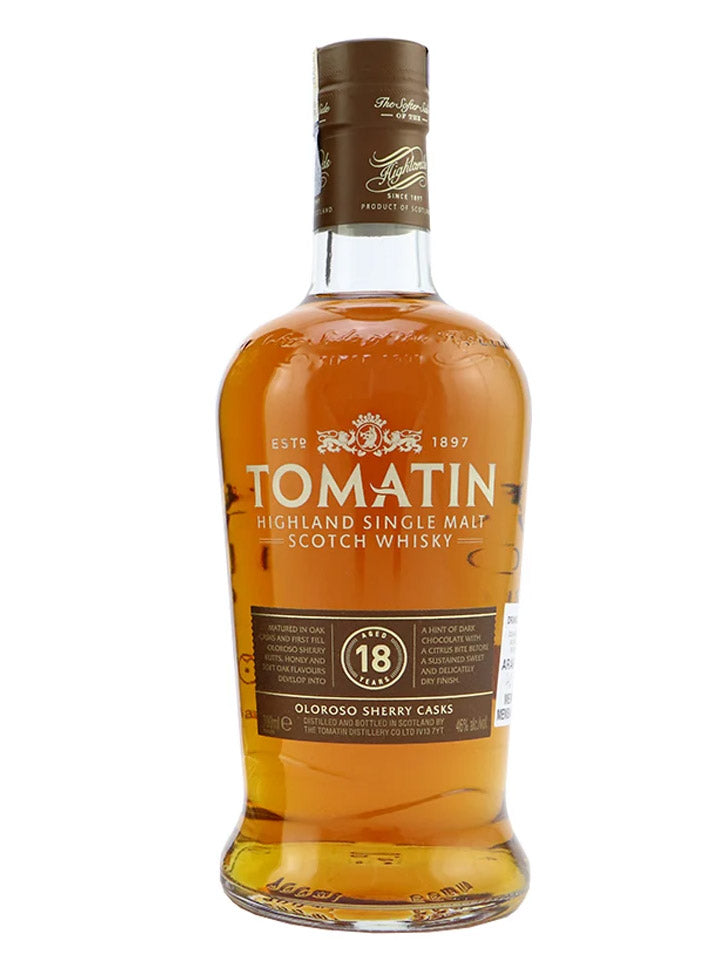 Tomatin 18 Year Old Oloroso Sherry Cask Single Malt Scotch Whisky 750mL