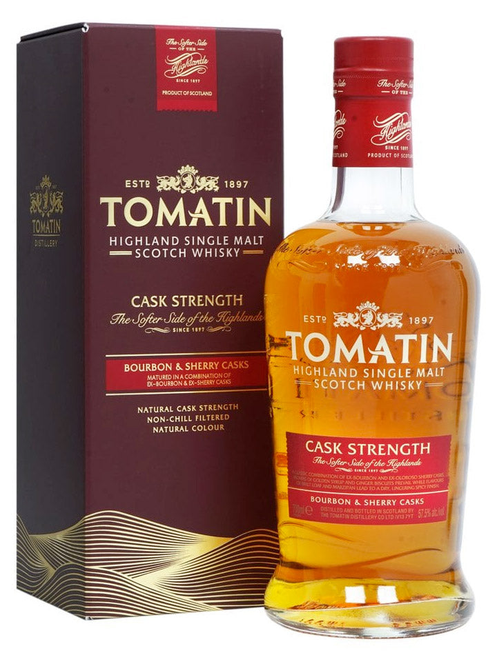 Tomatin Cask Strength Highland Single Malt Scotch Whisky 700mL