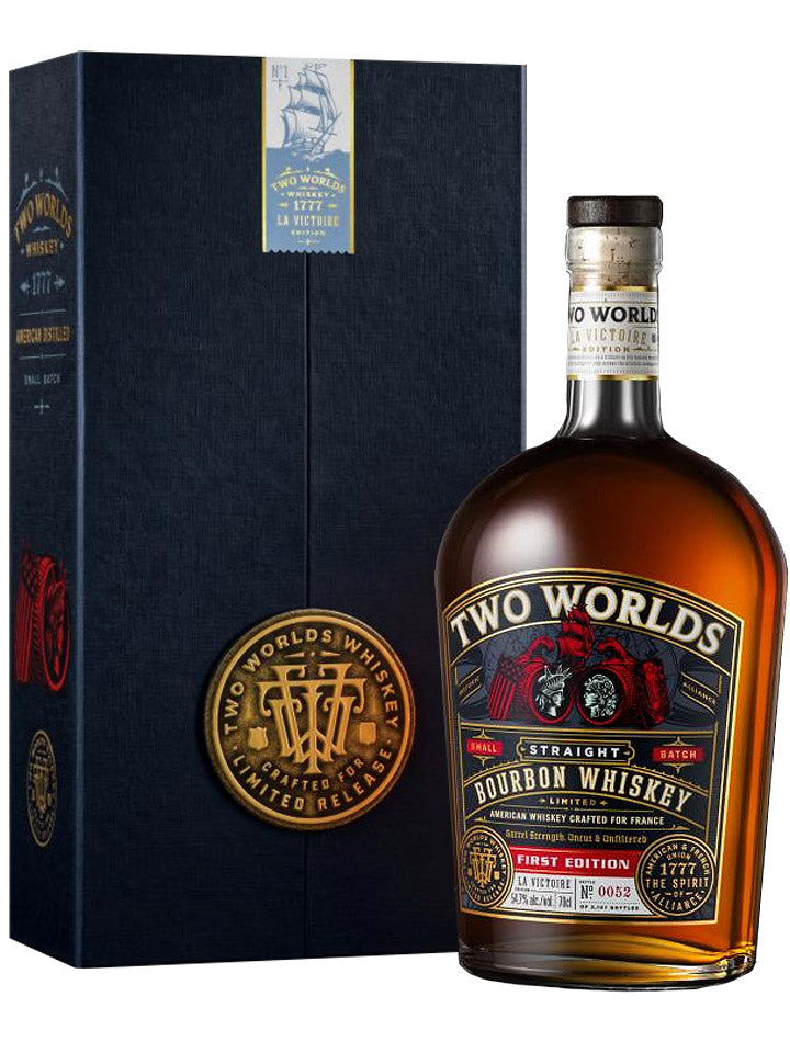 Two Worlds La Victoire First Edition Batch 01 Barrel Strength Straight Bourbon Whiskey 700mL
