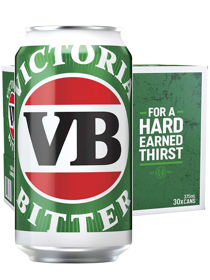 Victoria Bitter VB Beer Case 24 x 375mL Cans