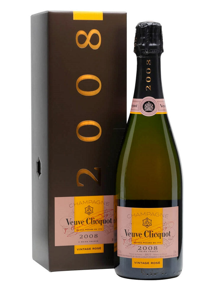 Veuve Clicquot Vintage Rose 2008 Champagne With Gift Box 750mL