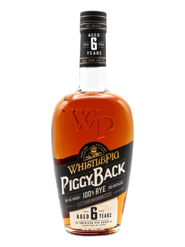 Whistlepig 6 Year Old Piggyback 100% Rye Canadian Whiskey 700mL