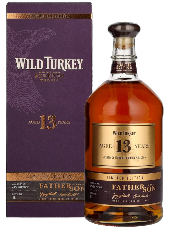 Wild Turkey 13 Year Old Father & Son Limited Edition Kentucky Bourbon Whiskey 1L